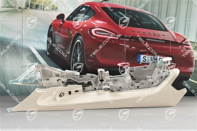 Centre console / tunnel, part, Leather, Cream