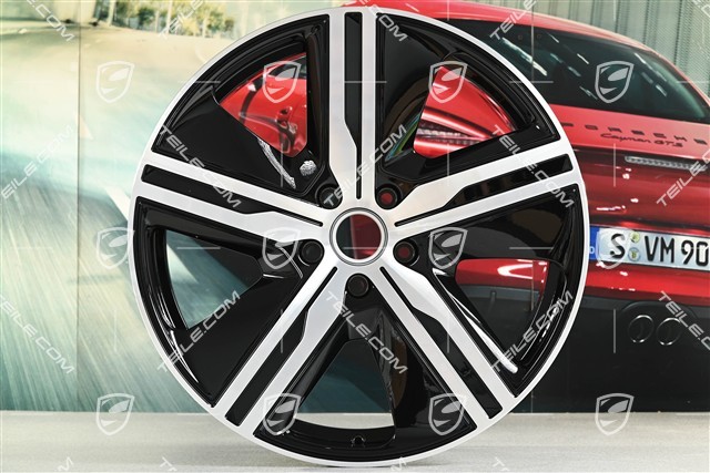 22" Macan Exclusive Design Felgensatz, 9J x 22 ET29 + 11J x 22 ET47, schwarz hochglanz