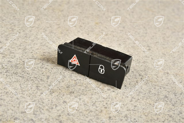 Hazard and central locking system switch