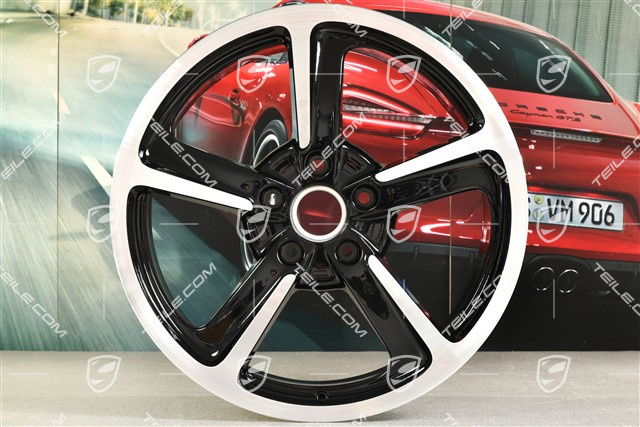 20" Felga Sport Techno, 11,5J x 20 ET68, czarny wysoki połysk