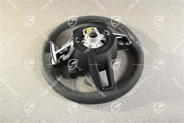 Kierownica sportowa GT, Alcantara Race Tex czarna, podgrzewana, multifunkcyjna