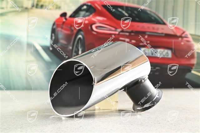 End pipe, stainless steel, Exclusive package, L, (has scratches)