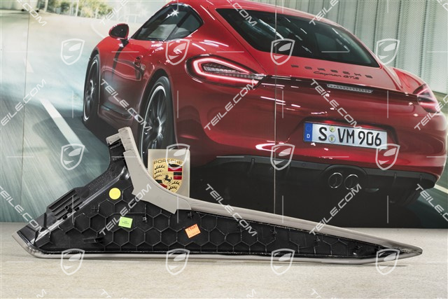 Mittelkonsole, Blende, Leder, seitlich, Platiniumgrau, R