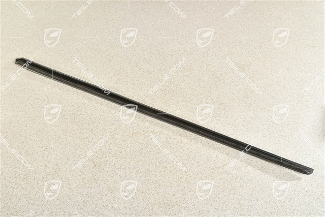 Windshield Water drain strip, A-pillar, black matte, R