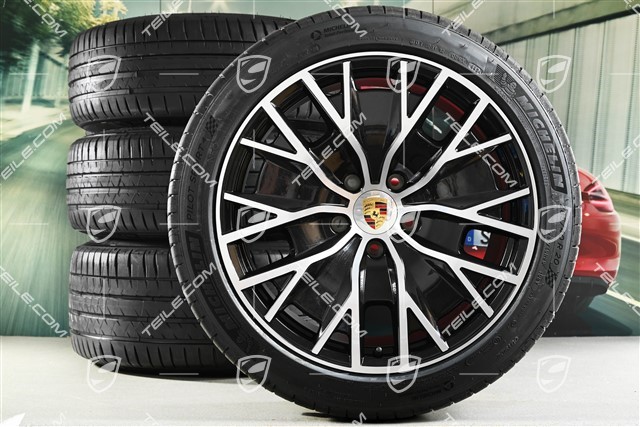 20" Taycan Turbo S Aero Design summer wheel set, rims 9J x 20 ET54 + 11J x 20 ET60 + Michelin summer tyres 245/45 R20 + 285/40 R20