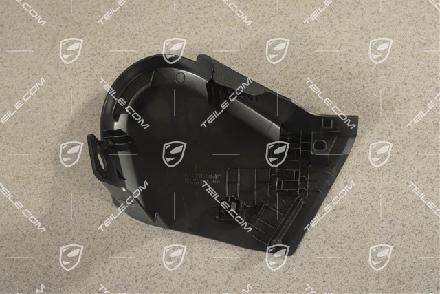 Blenda fotela przedniego, zewnetrzna, czarna, L