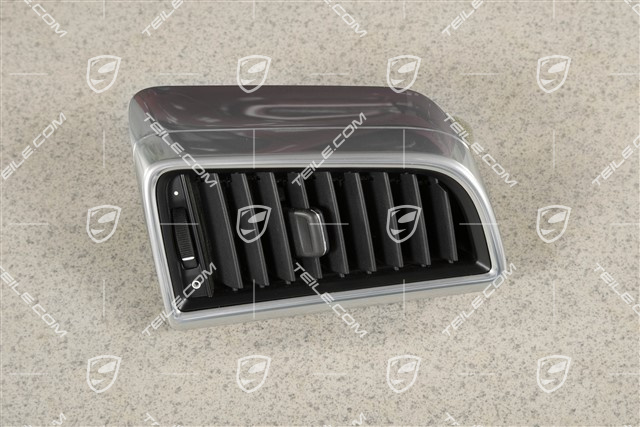 Kratka wentylacyjna słupka-B, dolna, Galvano silver, R