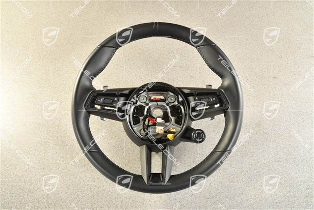 Multifunktionslenkrad, PDK, Leder, Schwarz
