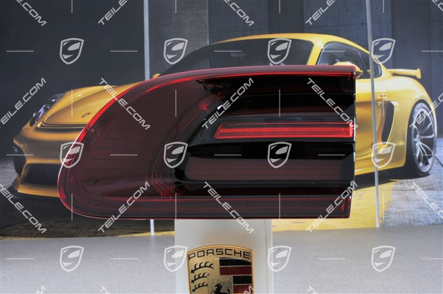 Heckleuchte schwarz-rot, SATZ (4 Teile), L+R