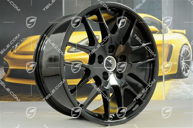 20" Komplet felg RS Spyder, 9,5J x 20 ET65 + 10,5J x 20 ET65, przeznaczone do opon zimowych, czarny wysoki połysk