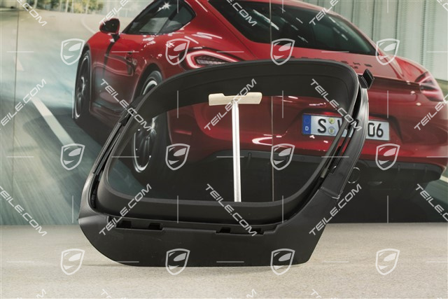 Sport Design / GTS, Rear bumper cover trim exhaust pipe, Black matte, L