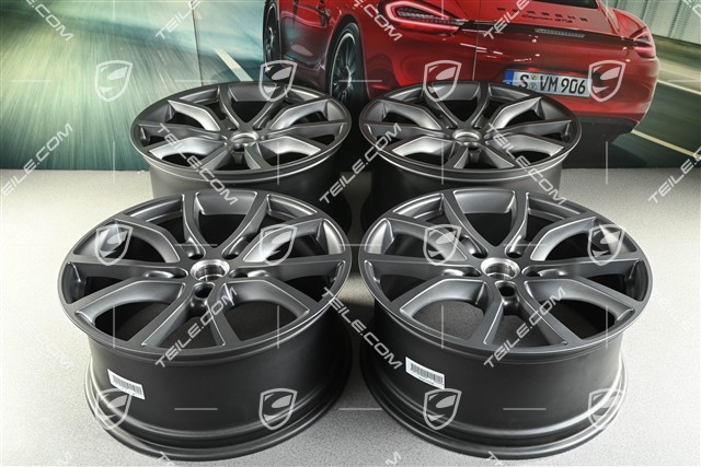 21" Felgensatz Exclusive Design, 9,5J x 21 ET46 + 11J x 21 ET58, vesuvgrau