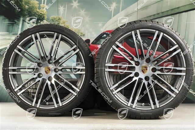 20-inch winter wheels set "Turbo", rims 8,5J x 20 ET51 + 11J x 20 ET56 + Pirelli winter tires 245/35 R20 + 295/30 R20, with TPM