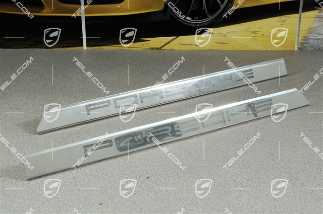 Einstiegleisten "Porsche", Edelstahl, L+R Einstiegleisten "Porsche", Edelstahl, L+R