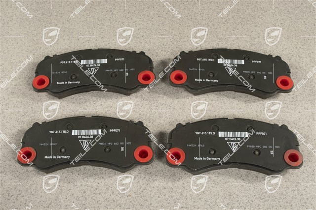 GT4, Klocki hamulcowe, PCCB, przednie, L+R