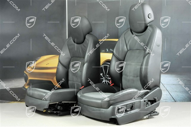 GTS Sportsitze, Leder schwarz + Alcantara®, Satz L+R