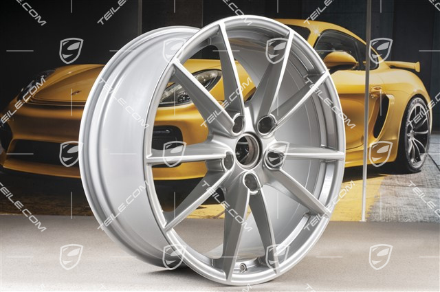 20" Felga Carrera S, 8,5J x 20 ET53, srebrny brylantowy chrom
