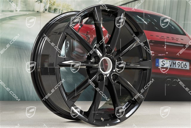 19" Felge Boxster S, 8J x 19 ET57, schwarz hochglanz