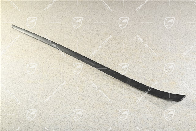 Windshield Water drain strip, A-pillar, black matte, R