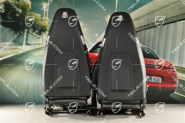 Sitze, el. einstellbar, 14 Wege, Heizung, Lordosenstütze, Leder, schwarz, Satz, L+R