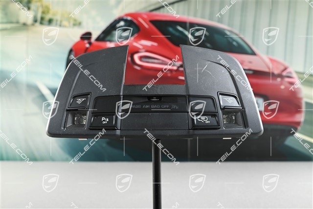 Dachkonsole, Innenlichtpaket, Mit Einparkhilfe vorn und hinten / Advanced Airbag Schwarz