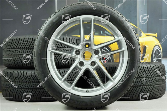 19-inch TURBO II winter wheel set, wheels 9J x 19 ET 60 + 10J x 19 ET61 + NEW tyres Michelin Pilot Alpin 4, 255/45 R19+285/40 R19, with TPM