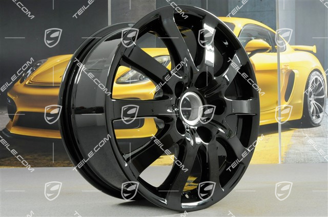 17" Felga "Cayenne V6", 7,5J x 17 ET53, czarny wysoki połysk
