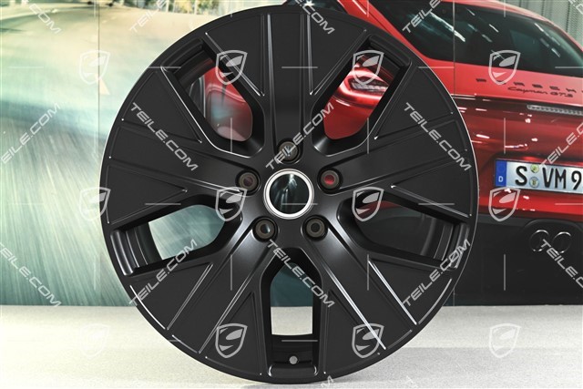 20" Felga Taycan Turbo Aero, 11J x 20 ET60, czarny satynowy mat