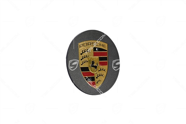 Radzierdeckel Satz, konkav, Wappen farbig, titan