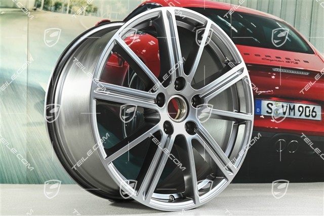 20-inch wheel rim Panamera Turbo, 9,5J x 20 ET71, Adamantium