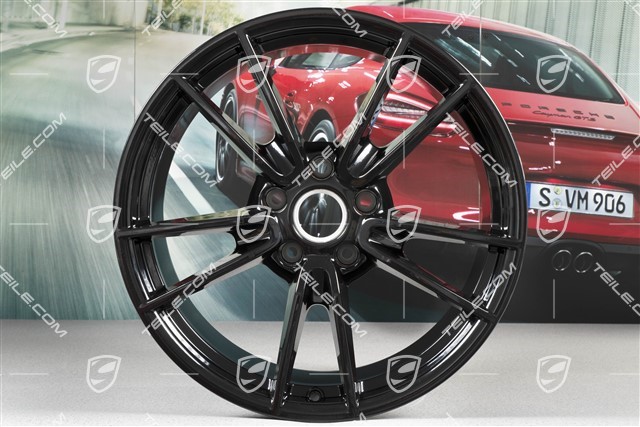 20-inch wheel rim Carrera, 11,5J x 20 ET67, for summer wheels, black high gloss