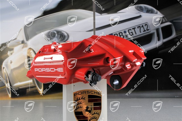 Festsattel ohne Belag, rot, Turbo 3,6, L