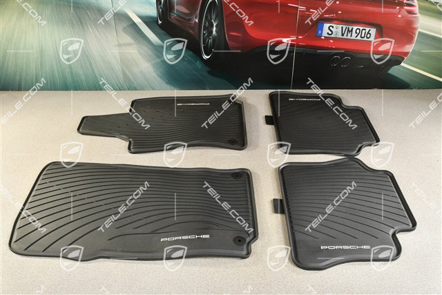 Fussmatte Gummi Satz, Schwarz, RHD