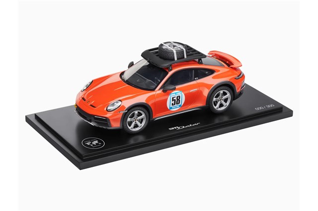 911 Dakar 992 #58, red/black, Sobieslaw Zasada / London - Sydney, limited edition / 300 pieces, scale 1:18