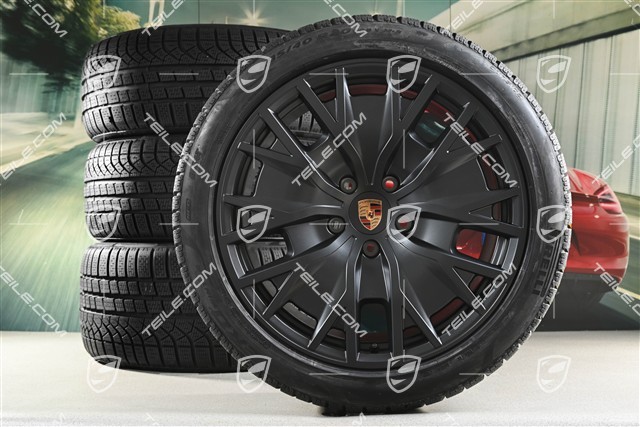20-inch Taycan Turbo S Aero Design winter wheel set, rims 9J x 20 ET54 + 11J x 20 ET60 + NEW Pirelli winter tyres 245/45 R20 + 285/40 R20, anthracite grey