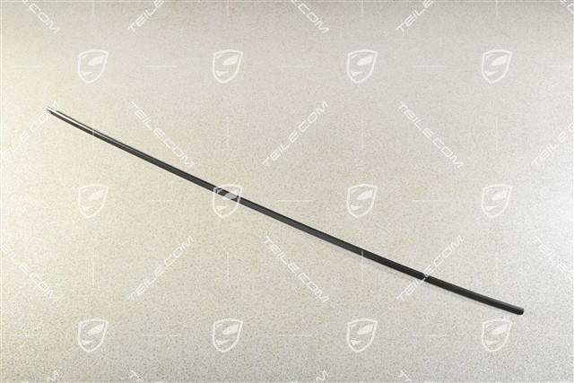Zierrahmenteil / Zierleiste für  Fondscheibe, Oberteil, Schwarz, L