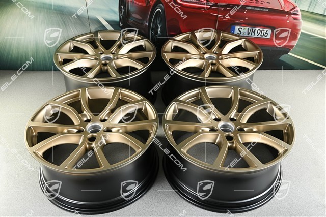21-inch wheel rim set Cayenne Exclusive Design, 11J x 21 ET58 + 9,5J x 21 ET46, neodyme