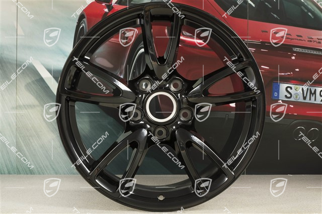 18" felga Carrera IV (Facelift), 10,5J x 18 ET60, C2/C2S, czarny wysoki połysk