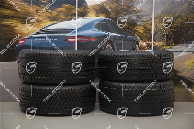 19" Panamera TURBO koła zimowe, komplet, felgi 9J x 19 ET 60 + 10J x 19 ET61 + opony zimowe Michelin 255/45 R19+285/40 R19, czujniki ciśnienia RDK