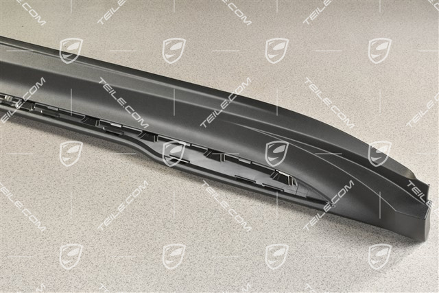 Side skirt  / Sill cover, Black matte, L