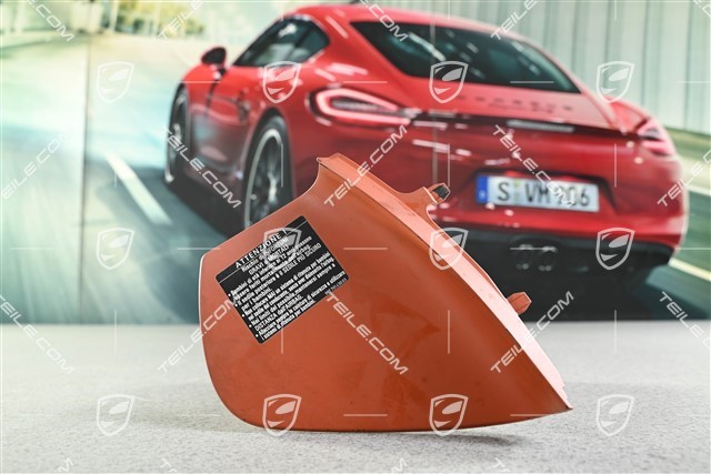 Dashboard side trim panel, Terracotta, R