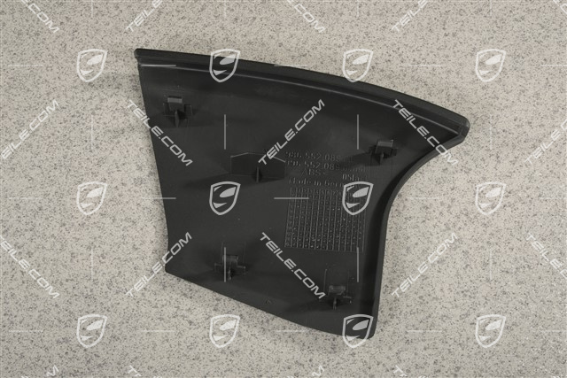 Centre console / tunnel cover, Lateral, Black, Cabrio, R