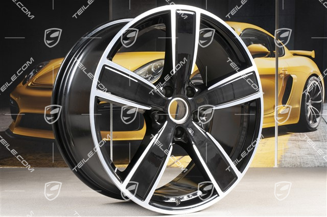 22" Felge Sport Classic, 10J x 22 ET48, schwarz hochglanz