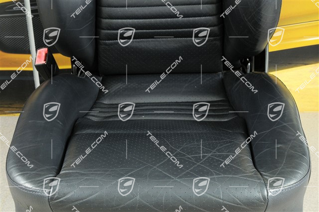 Sitz, manual einstellbar, heizung, Leder, Metropolblau, beschädigt, L