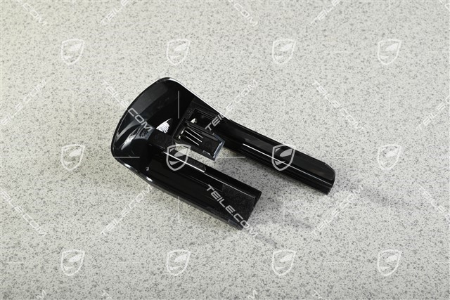 Rail cover, Front seat manually adjustable, Black, L