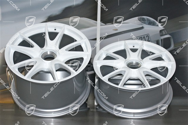 19" GT3 II Felgensatz, weiß, vorne 8,5J x 19 ET53 + hinten 12J x 19 ET63