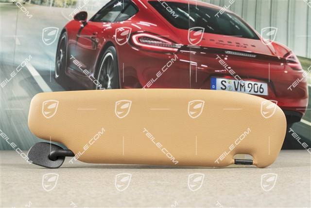 Sonnenblende, Kunstleder, Sandbeige, L