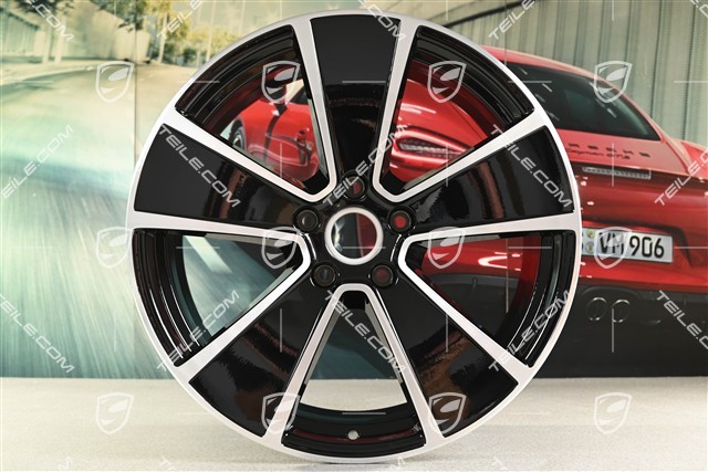 21" Felga AeroDesign / PHEV, 9,5J x 21 ET46, czarny wysoki połysk