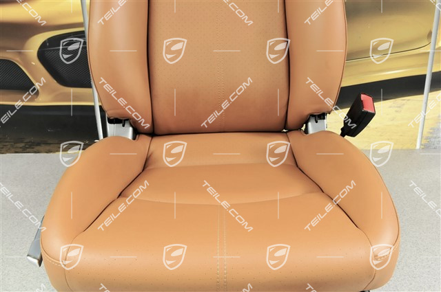 Sitz, manual einstellbar, Leder, Natur Braun, R