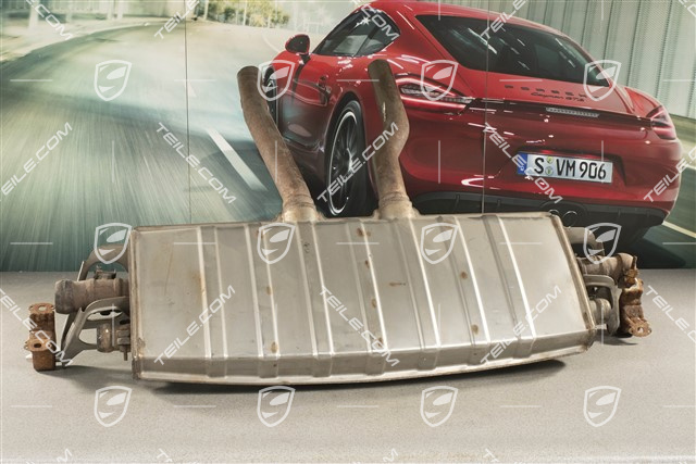 Tłumik, Cayenne S, 4.8 V8, 380 PS, sportowy wydech, (nieruchome klapy)